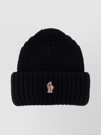 Moncler ribbed wool beanie