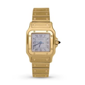 Cartier Pre-owned Cartier Santos Carree Automatic White Dial Ladies Watch 0901