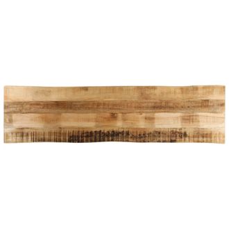 Berkfield Home Table Top Live Edge 160x40x2.5 cm Solid Wood Rough Mango in Brown