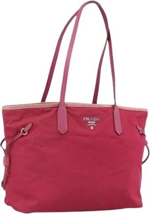 Prada Pre-owned Vintage Tote Bag - Dames - Vintage Shopper - Roze - ONE Size - Leer - Vintage