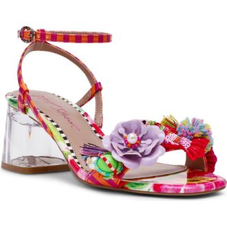 Betsey Johnson Merrily Ankle Strap Sandal in Bright Multi at Nordstrom, Size 6.5