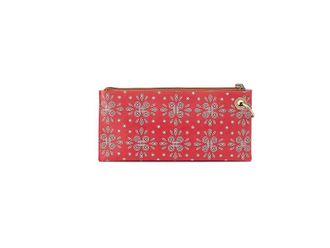 Hobo Vida Wristlet Womens Wallet Red Journey Bandana, Cotton/Leather