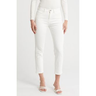 Theory Treeca Classic Straight Leg Pants in White at Nordstrom Rack, Size 31