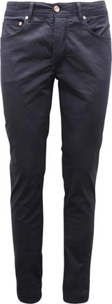 Barba Napoli Broek Made in Italy - Heren - Slim Fit Broeken - Blauw - W33 - Broeken