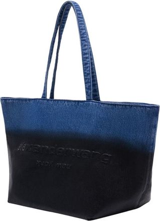 Alexander Wang Womens Punch Shopper Tote Blue Cotton