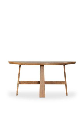 Anthropologie Fara Tripod-Base Oak Console Table