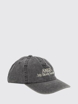 Amish Cotton Denim Baseball Cap with Embroidered Logo and Slogan