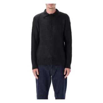 Auralee Hombre, Jerseys, Negro, Talla: L