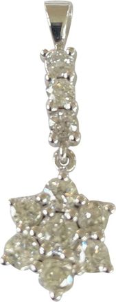 Bespoke 18ct White Gold Diamond Star Pendant