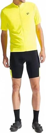 Pearl Izumi Mens Quest Shorts In Black/screaming Yellow