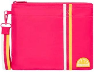 Sundek Handtas met zijdelingse trekkoorden en regenboogdetails - unisex - Clutches - Roze - ONE Size - Tassen