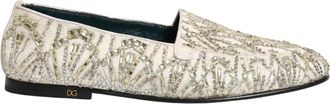 Dolce & Gabbana Loafers Geklede Schoenen - Heren - Loafers - Beige - 43 EU - Leer - Schoenen