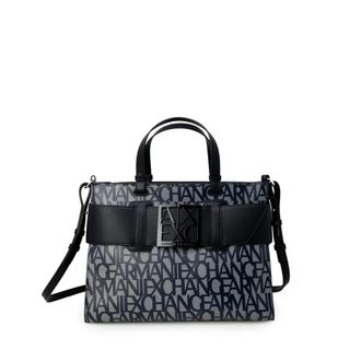A|X Armani Exchange Zwarte handtas met ritssluiting - Dames - Handtassen - Zwart - ONE Size - Polyester - Tassen