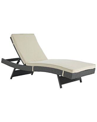 ModWay Discontinued Modway Sojourn Outdoor Patio Wicker Rattan Sunbrella Chaise