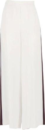 P.A.R.O.S.H. Wide Trousers, female, White, Size: XS Pantalone Bicolore