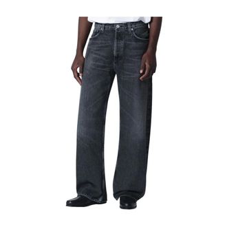 A Gold E Wide Jeans, male, Blue, Size: W36 Afton Jeans