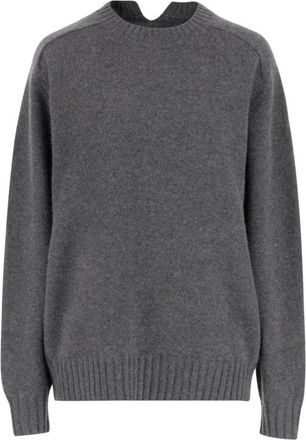 Carven Kn 313 Crew Neck Jumper - Dames - Ronde hals truien - Grijs - M - Truien & Vesten
