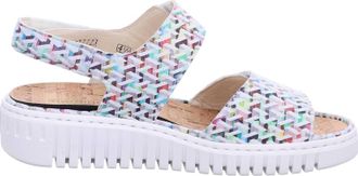 Waldl&auml;ufer WomenS Willow Wedge Sandal In Multi