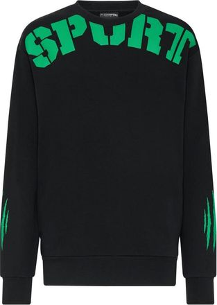 Plein Sport Hoodies & sweatvesten, Heren, Zwart, L, Sweatshirt Scratch
