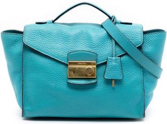 Prada Pre-owned Prada Vitello Daino Sound Lock Satchel Ladies 5DN897L7FIMGG7FD