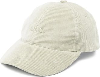 A.P.C. Cappello da baseball Charlie a coste - Verde