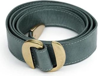 Orciani Riem met dubbele gesp - Dames - Riemen - Blauw - 85 CM - Accessoires