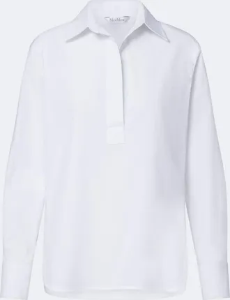 Max Mara Cotton-blend poplin shirt