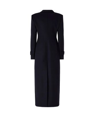 Pinko Wool-Cashmere Blend Coat - Navy