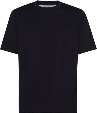 Brunello Cucinelli Crew-neck T-shirt in Blue at Nordstrom, Size Xxx-Large Eu