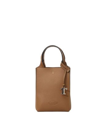 Tod's Brown T Timeless Mini Crossbody Bag