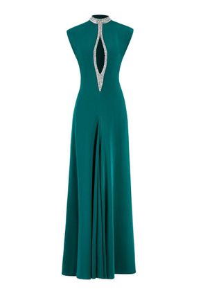 Saiid Kobeisy Crystal Embellished Long Dress
