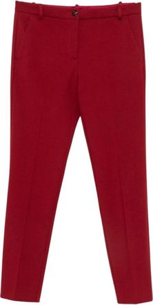 Pinko Pinko, Broeken, Dames, Rood, S, Nylon, Chino broeken