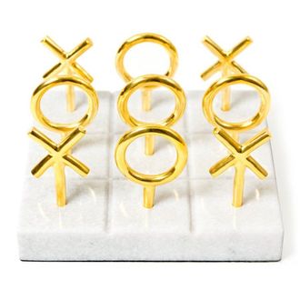 Jonathan Adler Brass Tic-tac-toe Set