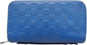 Louis Vuitton Pre-owned Wallets, male, Blue, Size: ONE SIZE Pre-owned Long wallet (bi-fold)
