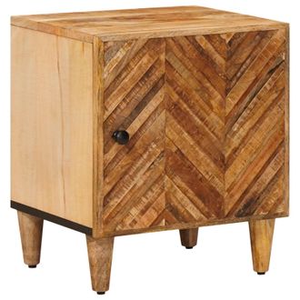 vidaXL Mesita De Noche Marr&oacute;n 40 X 33,5 X 46 Cm Madera De Mango Maciza Vidaxl
