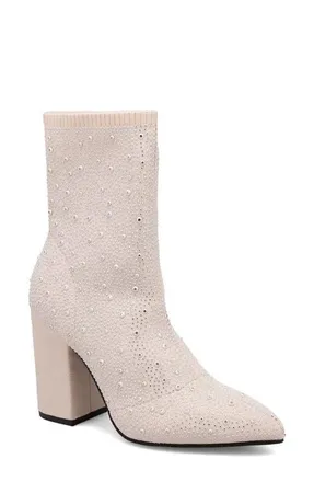 Mia Magdalena Pointed Toe Bootie in Off White at Nordstrom, Size 6.5
