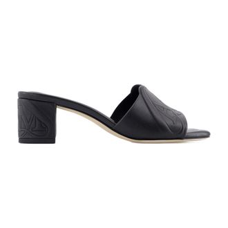 Alexander McQueen Seal Heeled Sandal - Black