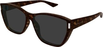 Saint Laurent SL 758 Zonnebril - Dames - Zonnebrillen - Bruin - 63 MM - Accessoires