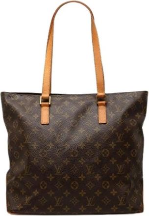 Louis Vuitton Pre-owned Cabas Mezzo - Dames - Vintage Shopper - Bruin - ONE Size - Leer - Vintage