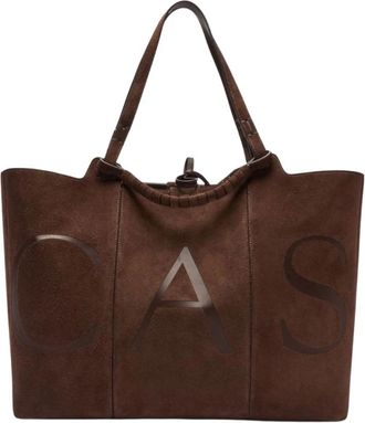 Casadei Tote Bag - Dames - Shoppers - Bruin - ONE Size - Su&egrave;de - Tassen