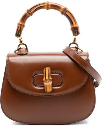 Gucci Pre-owned Gucci Mini Calfskin 1947 Bamboo Top Handle Bag Ladies Y6C927J8M00JB0MS