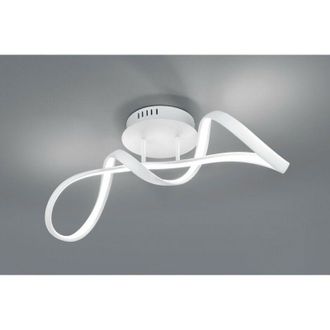 Reality Plaf&oacute;n Perugia Dise&ntilde;o Arco Blanco Led Dimmer 4000k Trio Iluminaci&oacute;n