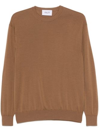 D4.0 fine-knit sweater - men - Wool - 58 - Brown