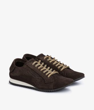 Pedro Garcia Brown suede sneaker with serrated sole | Celin | Fall winter 26 |
