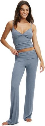 Cotton On Womens Airy Soft Roll Waist Pant in Steely Blue Violet Blue at Nordstrom, Size X-Small