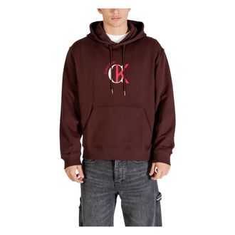 Calvin Klein Jeans Hoodies & sweatvesten, Heren, Bruin, XS, Hoodies