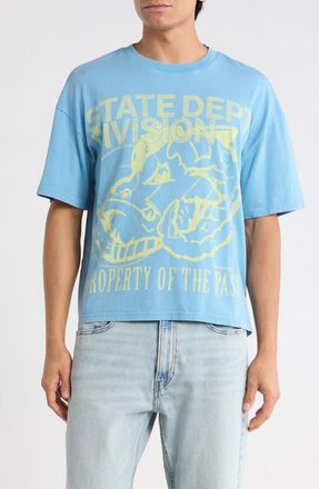 PacSun State Dept. Cotton Graphic T-Shirt in Blue at Nordstrom, Size X-Large