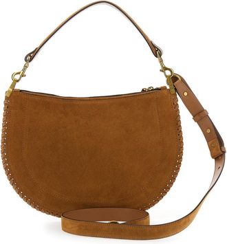 Isabel Marant Womens Shoulder Bag Louise Brown Suede Calf Leather