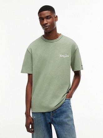 Tommy Hilfiger Back Graphic Textured Relaxed T-Shirt