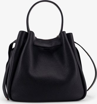 Tory Burch Womens Bucket Bag Romy Black Leather